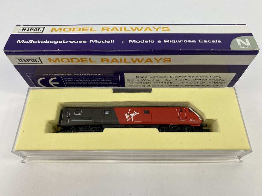 DAPOL, Écartement N, Grande Bretagne – Locomotive Virgin, MK3 DVT non motorisée, 82106, Réf ND 089A, NB