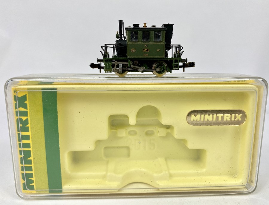 MiniTrix, Écartement N, Germany – Loco-Tender à vapeur PtL 2/2, Réf 12017, NB