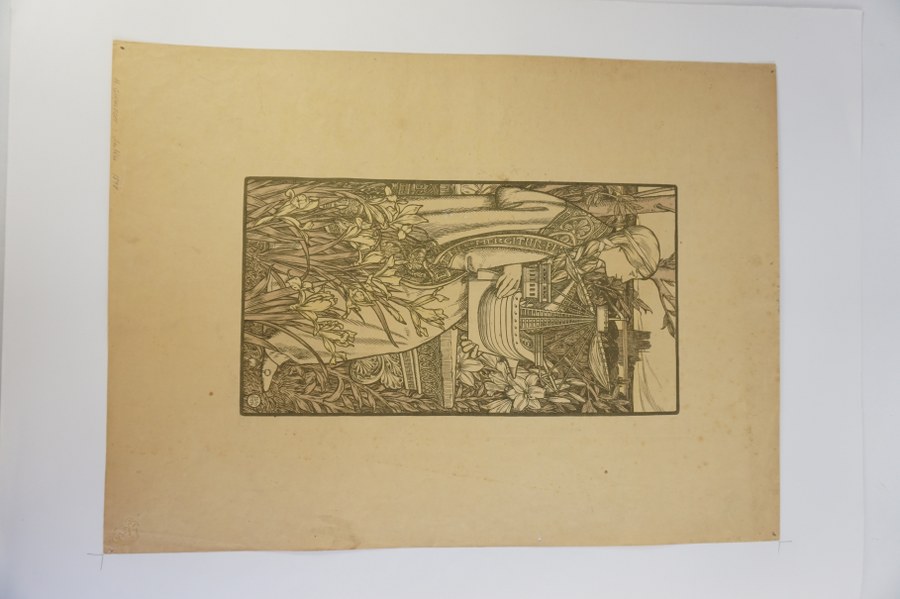 Adolphe GIRALDON (1855-1933). Lutèce. 1898 Tirage de luxe n°77/150 pour l'Estampe Moderne. Cachet à sec de l'Estampe Moderne.Avec marges : 55 x 40,5 cm.