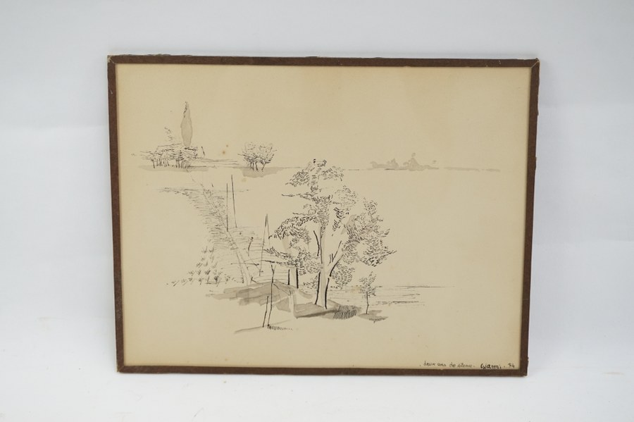 Giami. Encre sur papier. Deux ans de silence. Paysage.